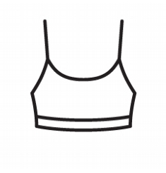 BRALETTE TOP   (pull over the head)