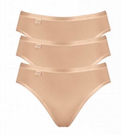 White Sloggi 3 Pack 24//7 Cotton Tai Briefs
