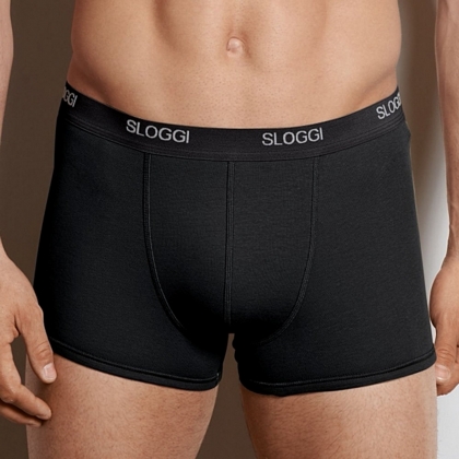Mens Basic Short Twin Pack - Black