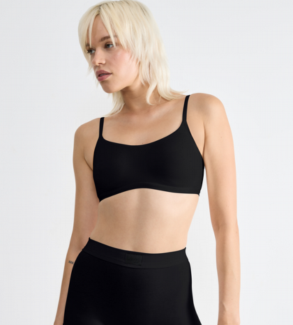 Go Daily Crop Top (Organic Cotton) Black