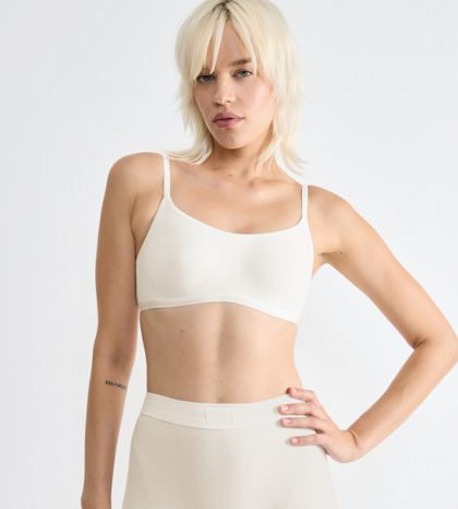 Go Daily Crop Top (Organic Cotton) Silky White