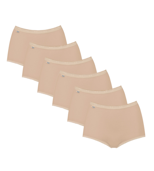 Basic+ Maxi (Six pack) Poudra Beige, ., Ladies Basic+ Maxi | Sloggi ...