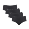 Basic+ Midi 4 pack - Black