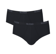 Mens Basic Midi Twin Pack - Black