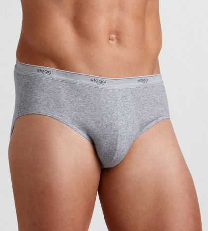 Mens Basic Midi Twin Pack - Grey