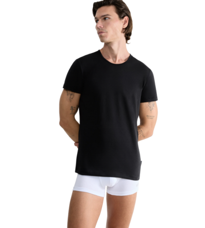 24/7 Mens Shirt Short Sleeves - 2 pack - Black