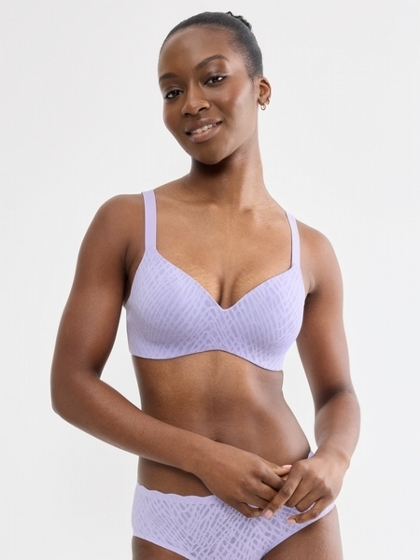 Zero Feel Bliss Up T-Shirt Bra - Lilac