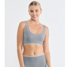 Go Sense Crop Top - Crome Grey