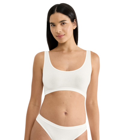 Go Sense Crop Top - Silk White