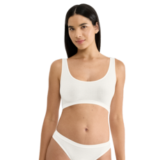 Go Sense Crop Top - Silk White